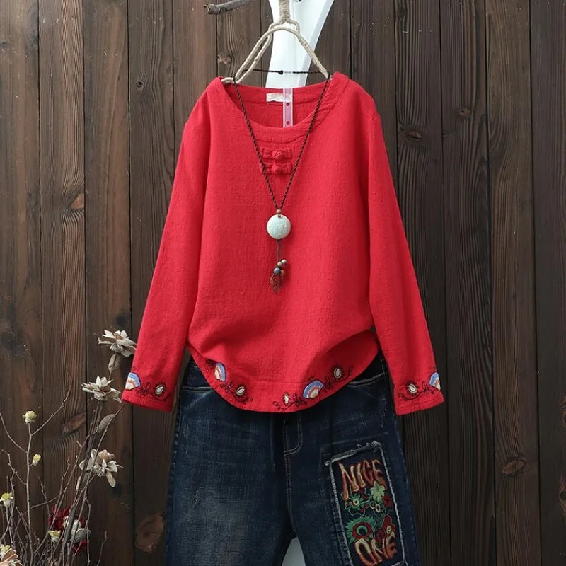 Женская блузка в китайском стиле летняя 2019 | одежда