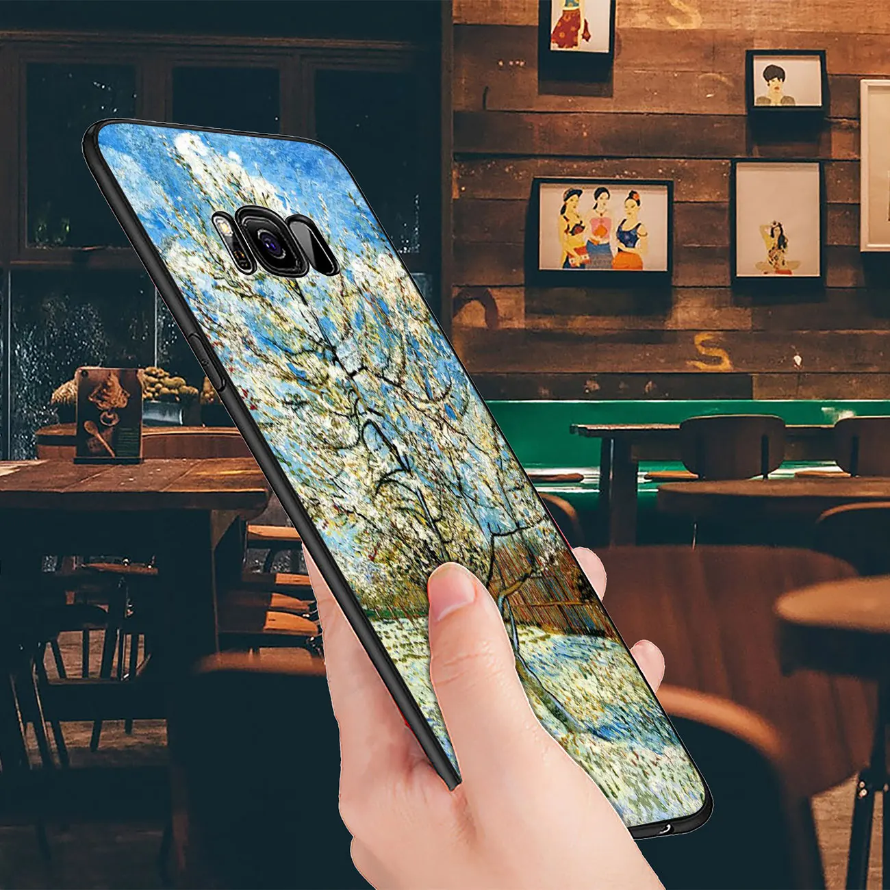 YIMAOC Van Gogh Tardis Мягкий силиконовый чехол для телефона Samsung Galaxy S20 Ultra S10 Lite S9 S8 Plus S7 Edge