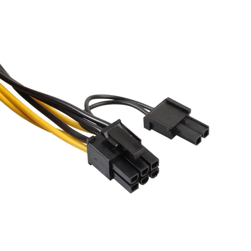 5 шт. GPU PCIe 8Pin к видеокарте двойной PCI E (6Pin + 2Pin) Источник питания 18AWG провод сплиттер