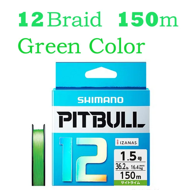 Светло-зеленый Сделано в Японии Новинка SHIMANO PITBULL X4 X8 X12 зеленый синий цвет TANATORU X4 многоцветная плетеная леска - Цвет: Светло-зеленый
