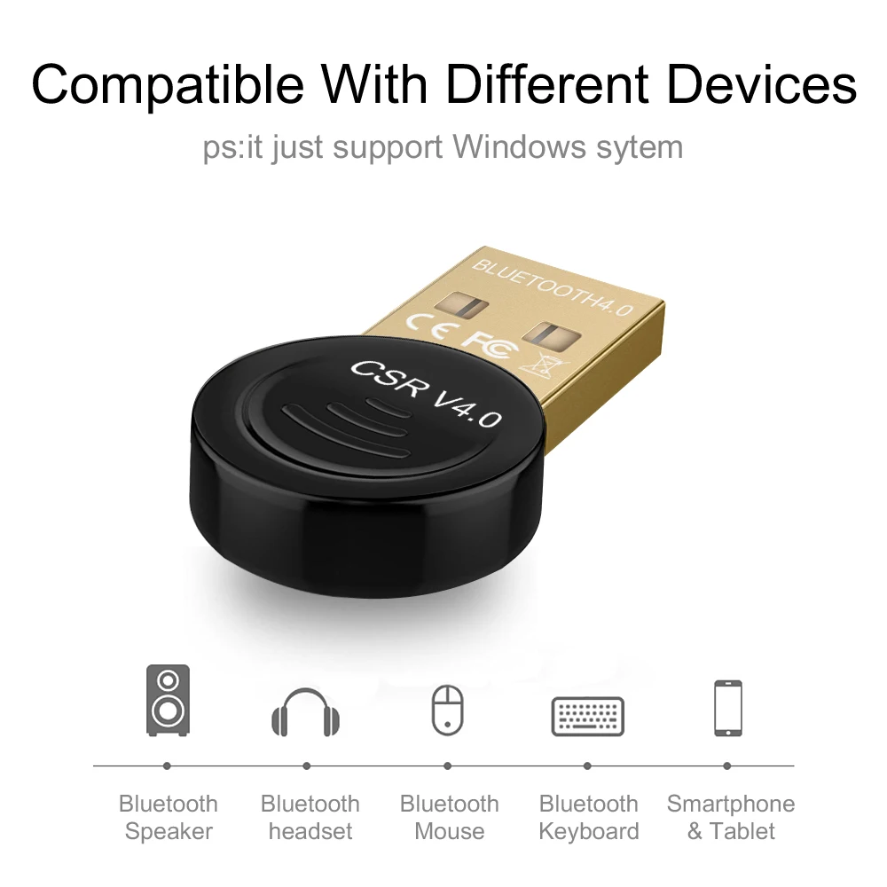 Suntrsi USB Bluetooth 4,0 адаптер для ПК или ноутбука беспроводной Bluetooth ключ Музыкальный звуковой приемник адаптер Bluetooth передатчик