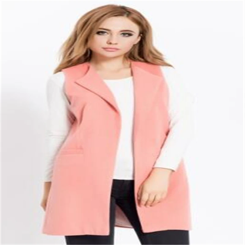 Новинка женский весенний жилет из 2020 шерсти зимний длинный Женская безрукавка