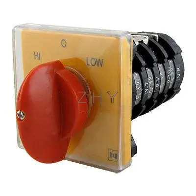 0 HI LOW position Ith 25A Селекторный переключатель Cam|Выключатели| |