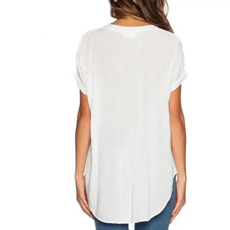 Модная женская блузка в западном стиле с v образным вырезом повседневные блузы 2016