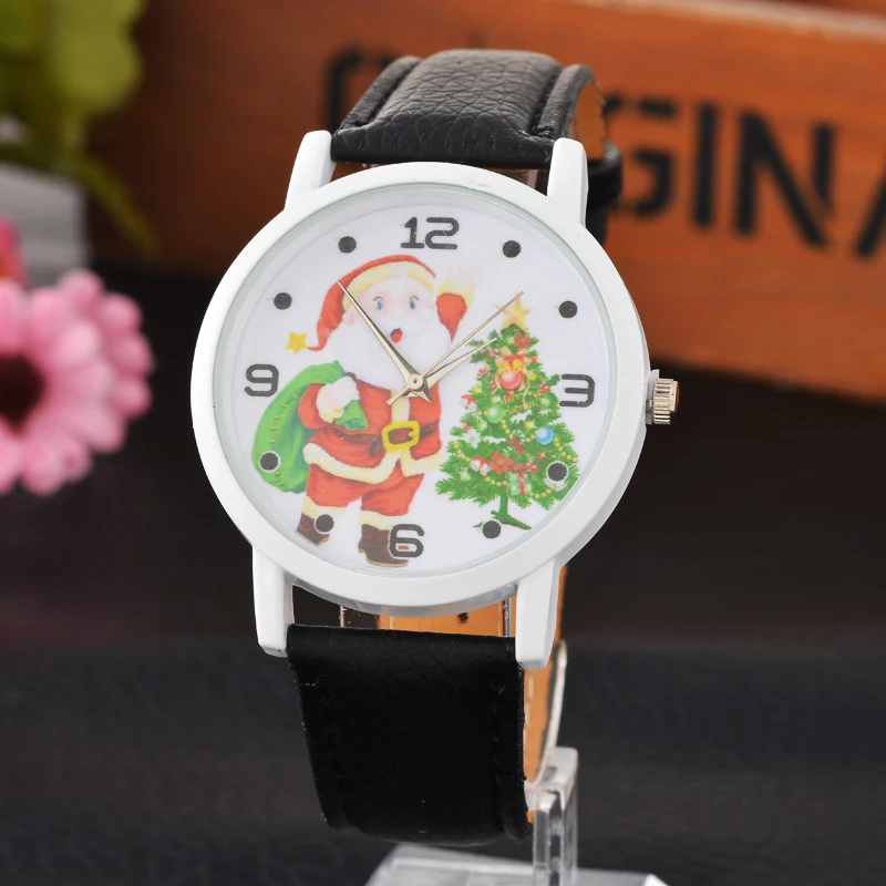 FUNIQUE 2018 рождественские часы с деревом для пожилых женщин Аналоговые кварцевые