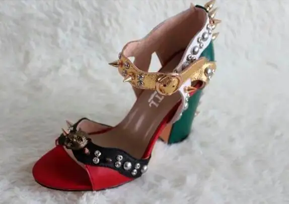

2016 Hot Sale Promotion Brand Cute Alligator Luxury Design Gladiator Sandals Open Toe Ankel Wrap High Heels Sandals Shoes Woman