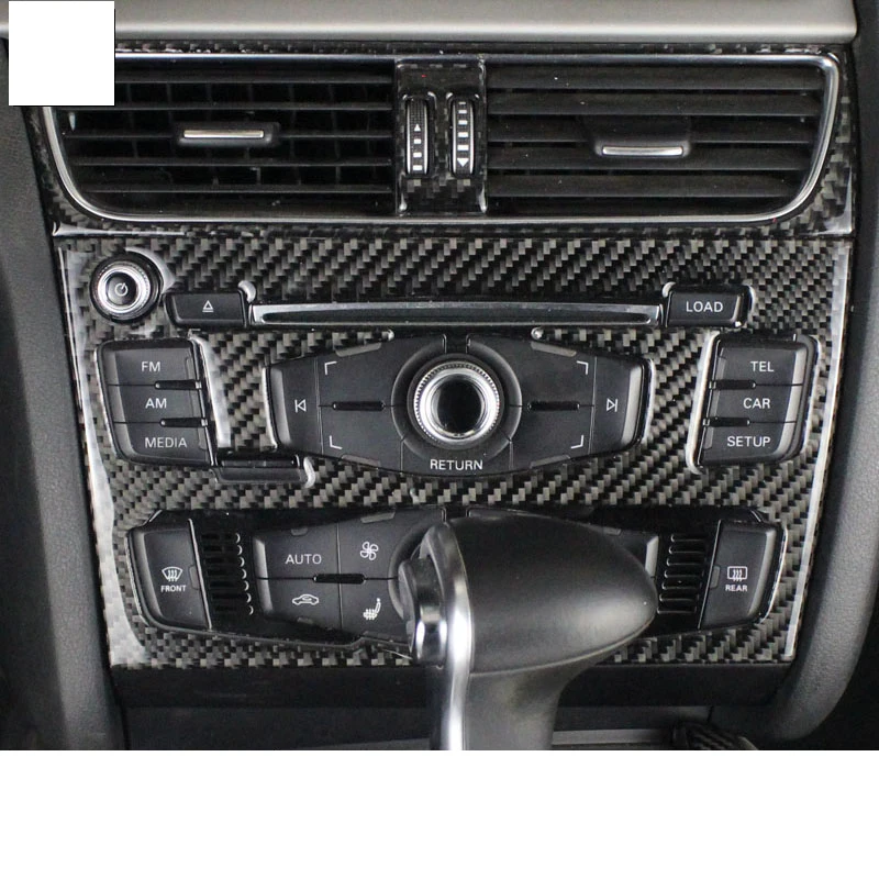 Панель cd-проигрывателя lsrtw2017 из углеродного волокна для audi a4 A5 2008 2009 2010 2011 2012 2013 2014