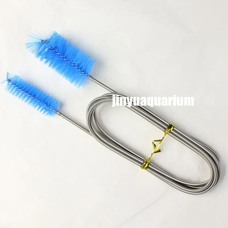Cleaning brush 155 см длина стеклянная труба водоросли удалить чистой щеткой шланг для воды чистой нержавеющей стали аквариума Вода завод Fish Tank - Цвет: Cleaning brush