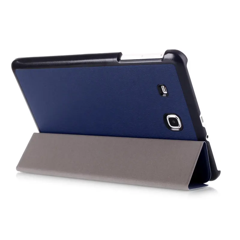 Ultra Slim Легкий Кастер 3 складной Фолио Стенд Shell Обложка Чехол case for samsung galaxy tab e 8.0 t377