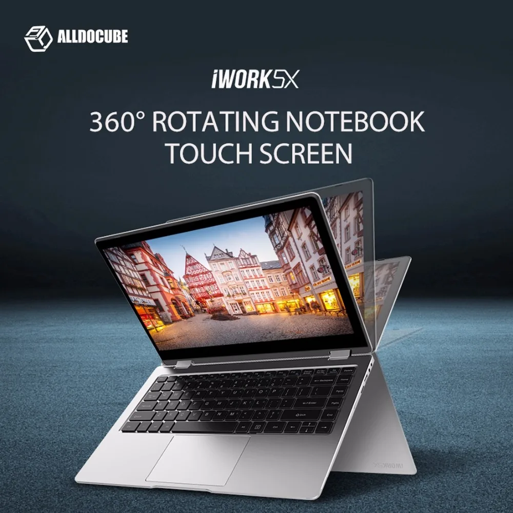 ALLDOCUBE iWork5X ноутбук 13 3 дюйма 4 Гб LPDDR3 64 EMMC Windows 10 Intel Apollo Lake N3450 четырехъядерный 1920x1080