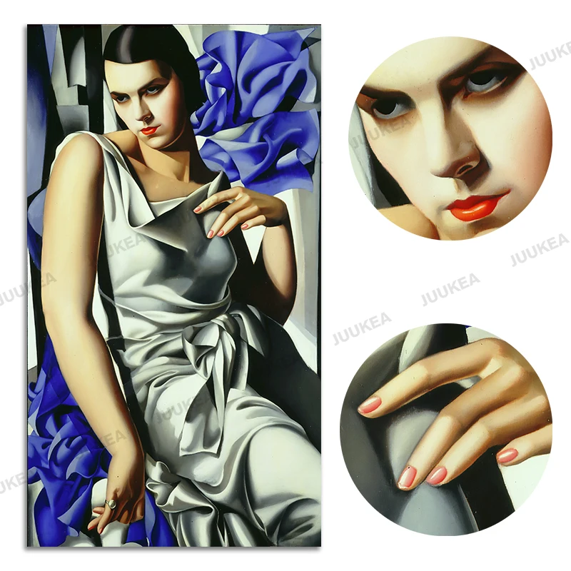 Тамара де лемпицка вечернее платье женские пикантные модные картины маслом