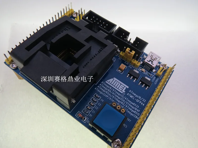 Оригинальный ATMEL IC тестовое сиденье ATmega162/mega8535/mega324/mega644 горящая программа QFP44