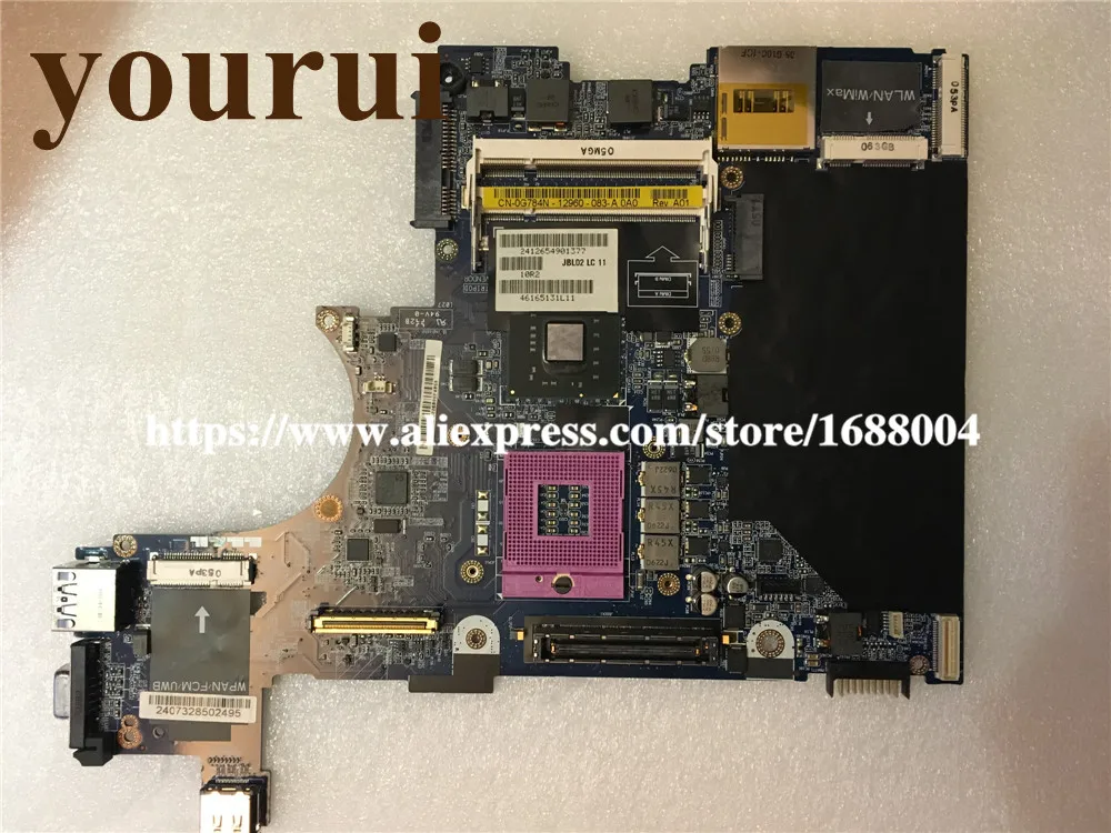 Yourui для Dell Latitude E6400 Материнская плата ноутбука CN 0G784N DDR2 LA 3805P тесты