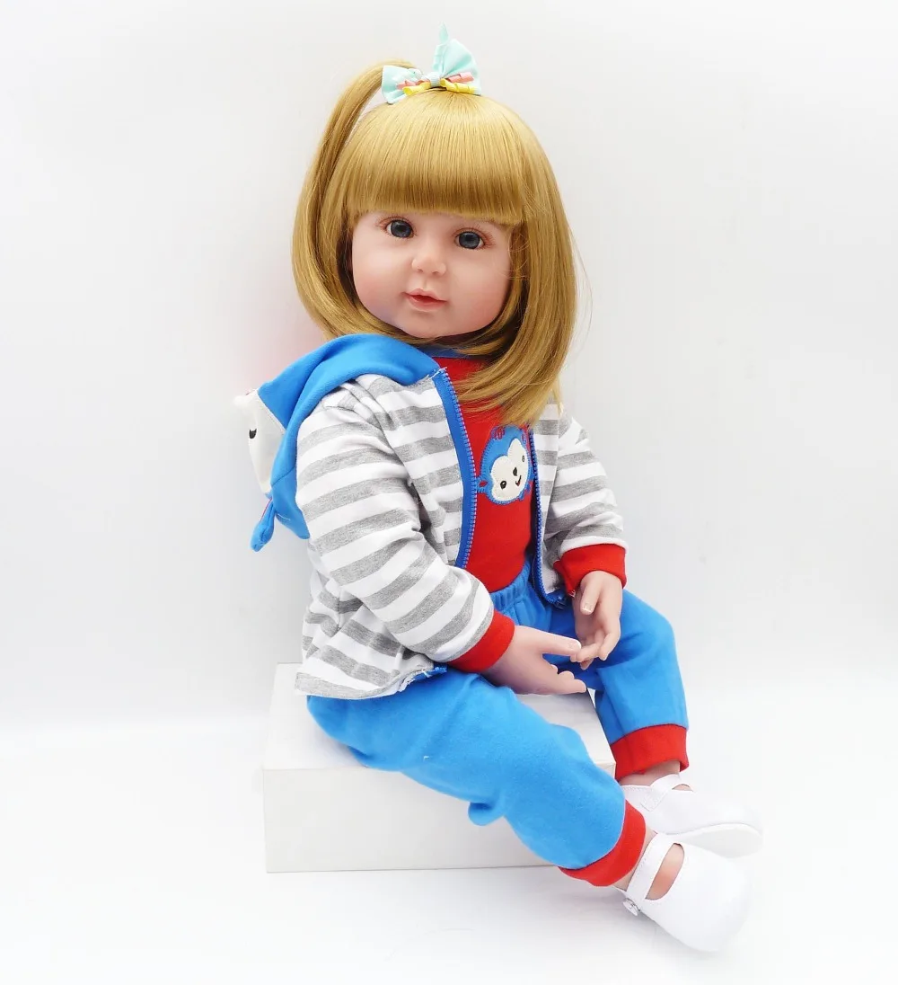 DollMai Детская кукла «реборн» 2" Мягкое хлопковое туловище силиконовые куклы reborn baby игрушки для детей Новогодний подарок новорожденный поддельный ребенок bonecas