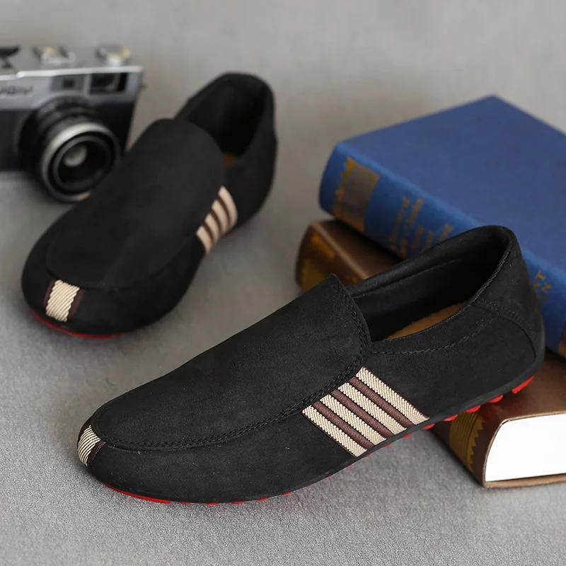 Мужская обувь для прогулок Повседневная дышащая с красной подошвой мокасины