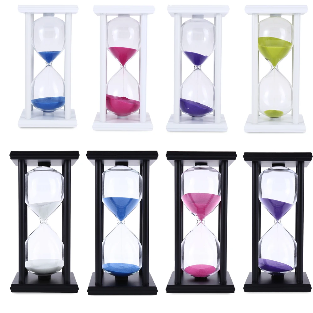 30 минут красочные Песочные часы Таймер деревянная рамка украшения для дома
