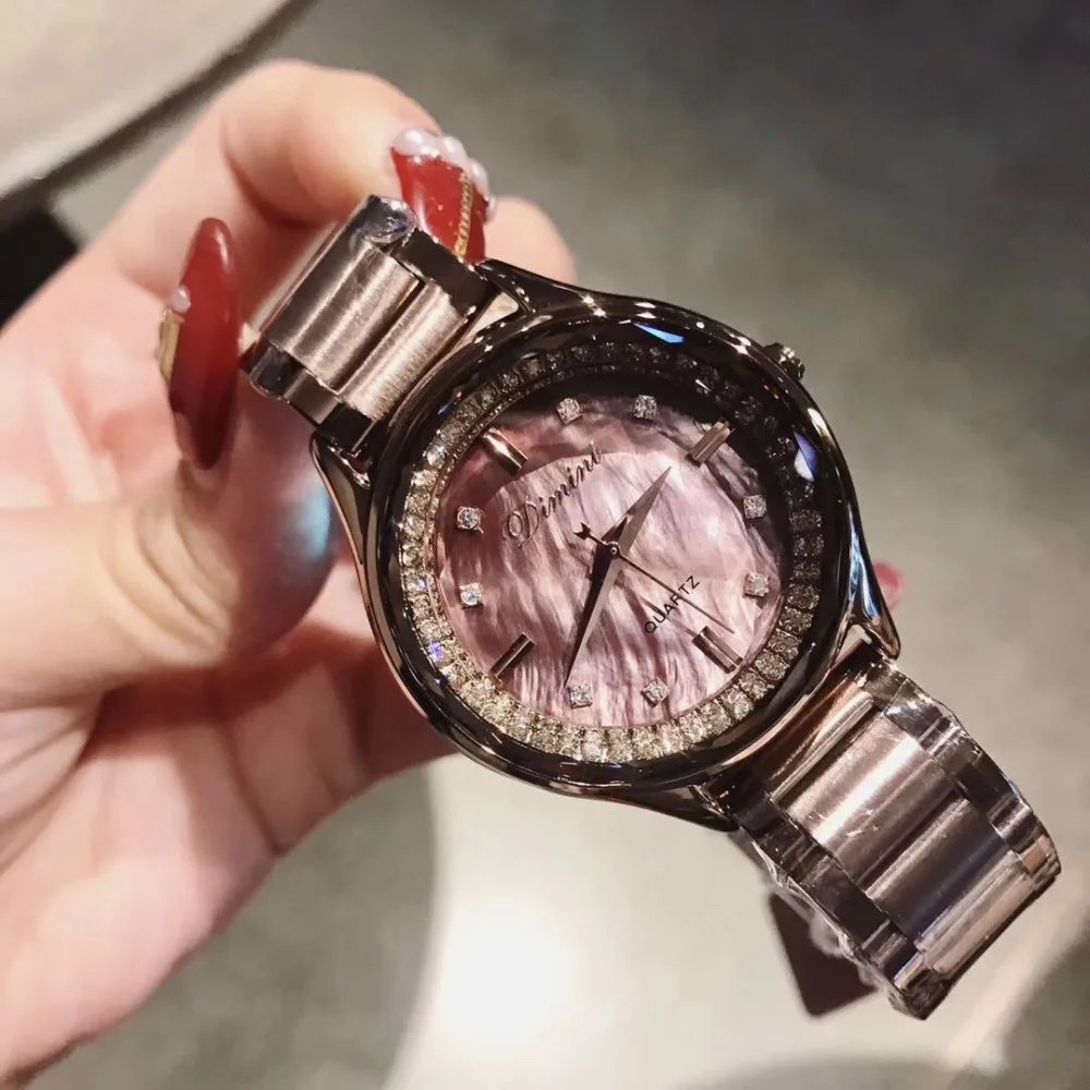 Часы наручные карамельные женские брендовые Модные Роскошные с кристаллами