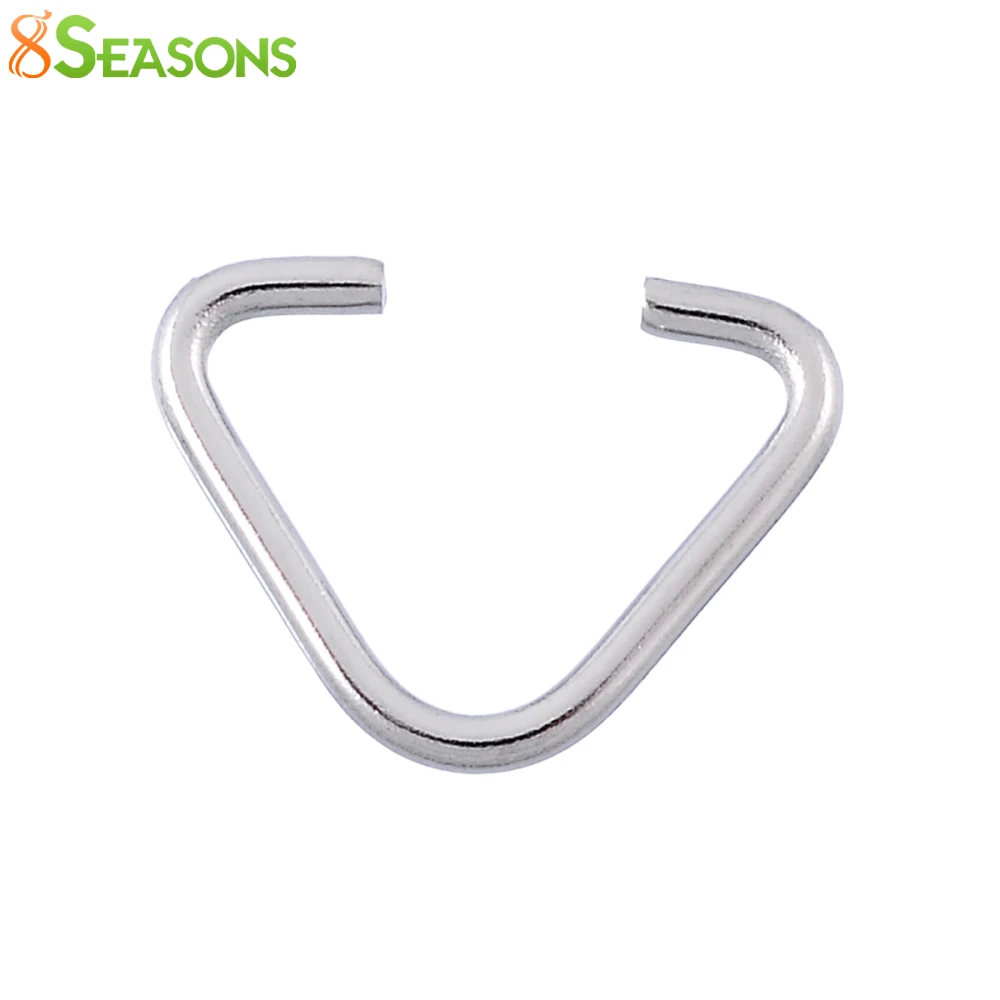 8 сезонов из нержавеющей стали Крючки Кольца застежки треугольной формы пряжка