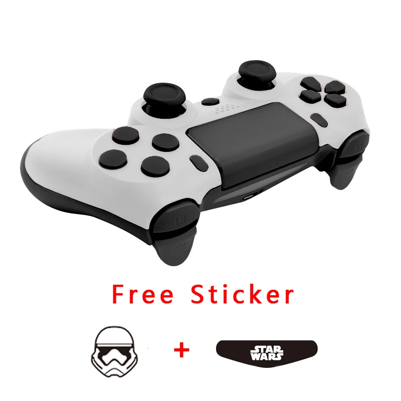 Stormtrooper ARRKEO DIY Замена Полный Чехол в виде ракушки кнопки Mod комплект для Playstation 4 Slim PS4 Pro JMD-040 Dualshock 4 контроллер геймпад - Цвет: Stormtrooper