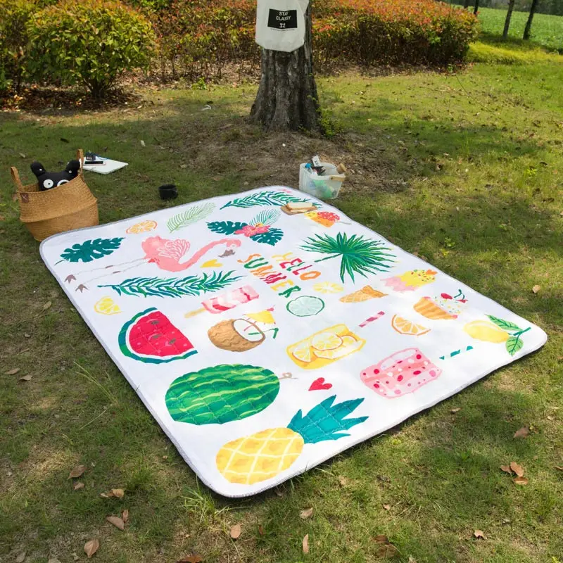 Fruit family 1,7*2,0 м INS детский коврик Детские тренажерные залы Игровой Коврик Напольный Коврик Прямоугольный детский коврик для лазания Открытый коврик для пикника - Цвет: Fruit family