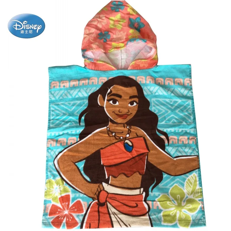 Disney с героями мультфильма Моана С капюшоном Мягкий банный халат Полотенца для