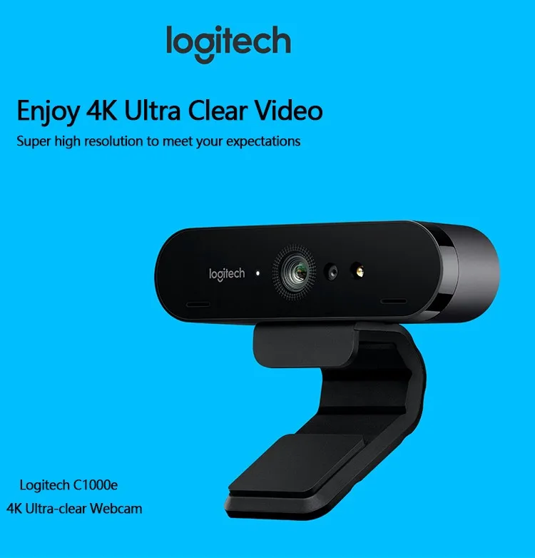 logitech C1000e BRIO 4 K камера Широкий формат со сверхвысоким разрешением Ultra HD, 1080 p камера видеоконференцсвязи противошумные наушники с микрофоном