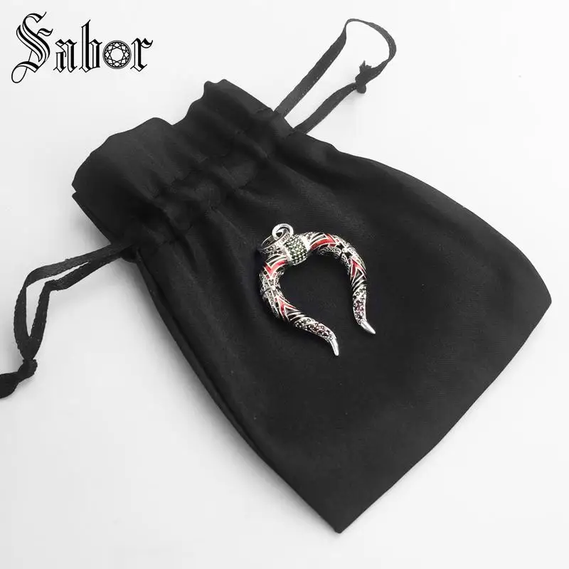Pendant Asian Dragon Horns silver color For Women &amp Men Ethnic Jewelry Gift Lucky Fit Link Necklace thomas | Украшения и