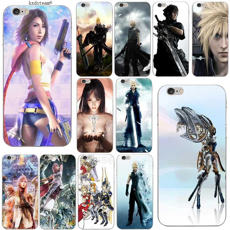 Модные Final Fantasy Noctis для iPhone 8 7 6 S Plus X 5 5S SE 5C 4 Coque Shell новые модные силиконовые мягкие