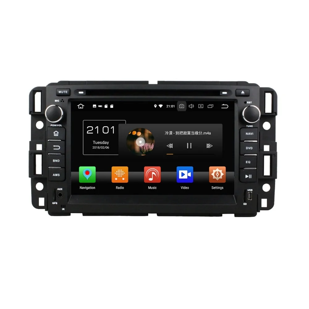 Android 8 0 Восьмиядерный 7 &quotавтомобильный DVD GPS для GMC Yukon Tahoe 2007 2008 2009 2010 2011 2012 радио 4