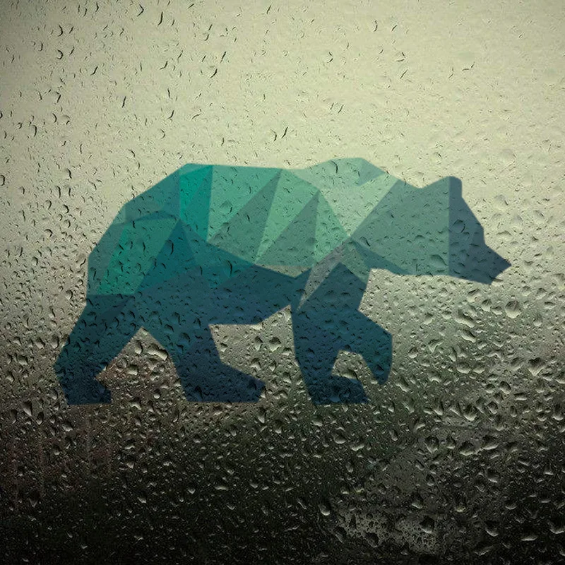 3D геометрическая форма искусственного волка Олень Медведь фон для украшения