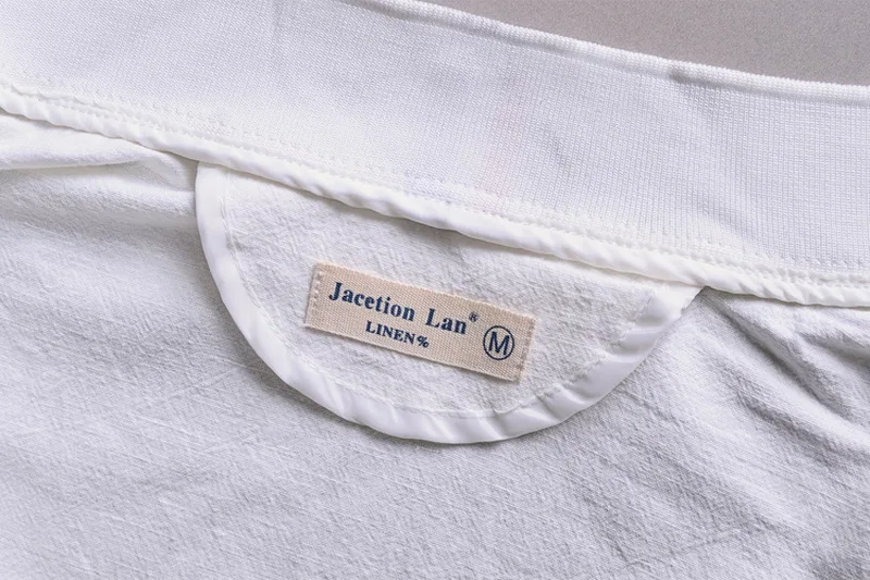 Куртка мужская с воротником стойкой льняная и хлопковая Повседневная длинным