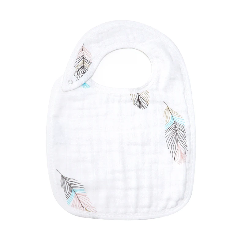 classic feather Muslinlife детские нагрудники Новинка бамбуковый хлопок высокого качества Babadores Para Bebe слюнявчик для младенца полотенце для мальчиков и девочек - Цвет: classic feather