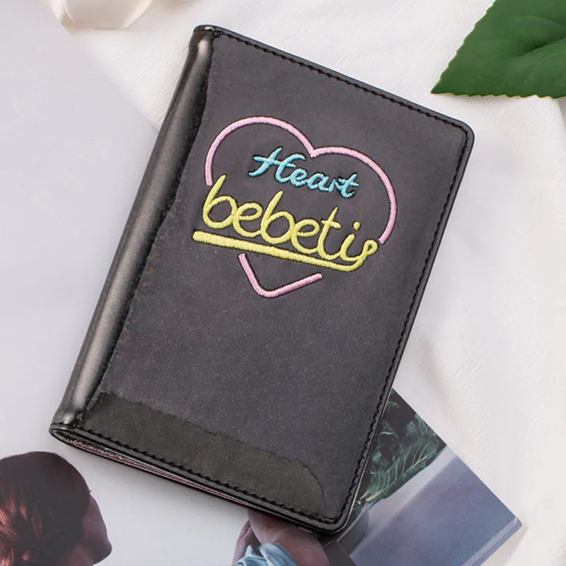 1 Pcs Sweet Women Girl Wallet Purse Embroidery Heart Pattern Fashion for Coin Money Cards 88 Popular | Багаж и сумки