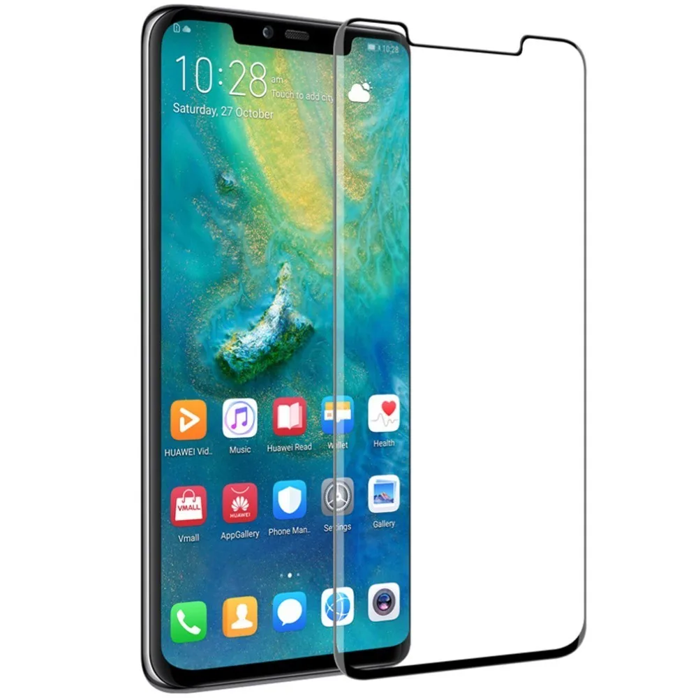 Black Для huawei mate 20 Pro закаленное стекло анти-взрывное стекло Nillkin 3D DS+ MAX полное покрытие защита экрана с подарочными установочными инструментами - Цвет: Black