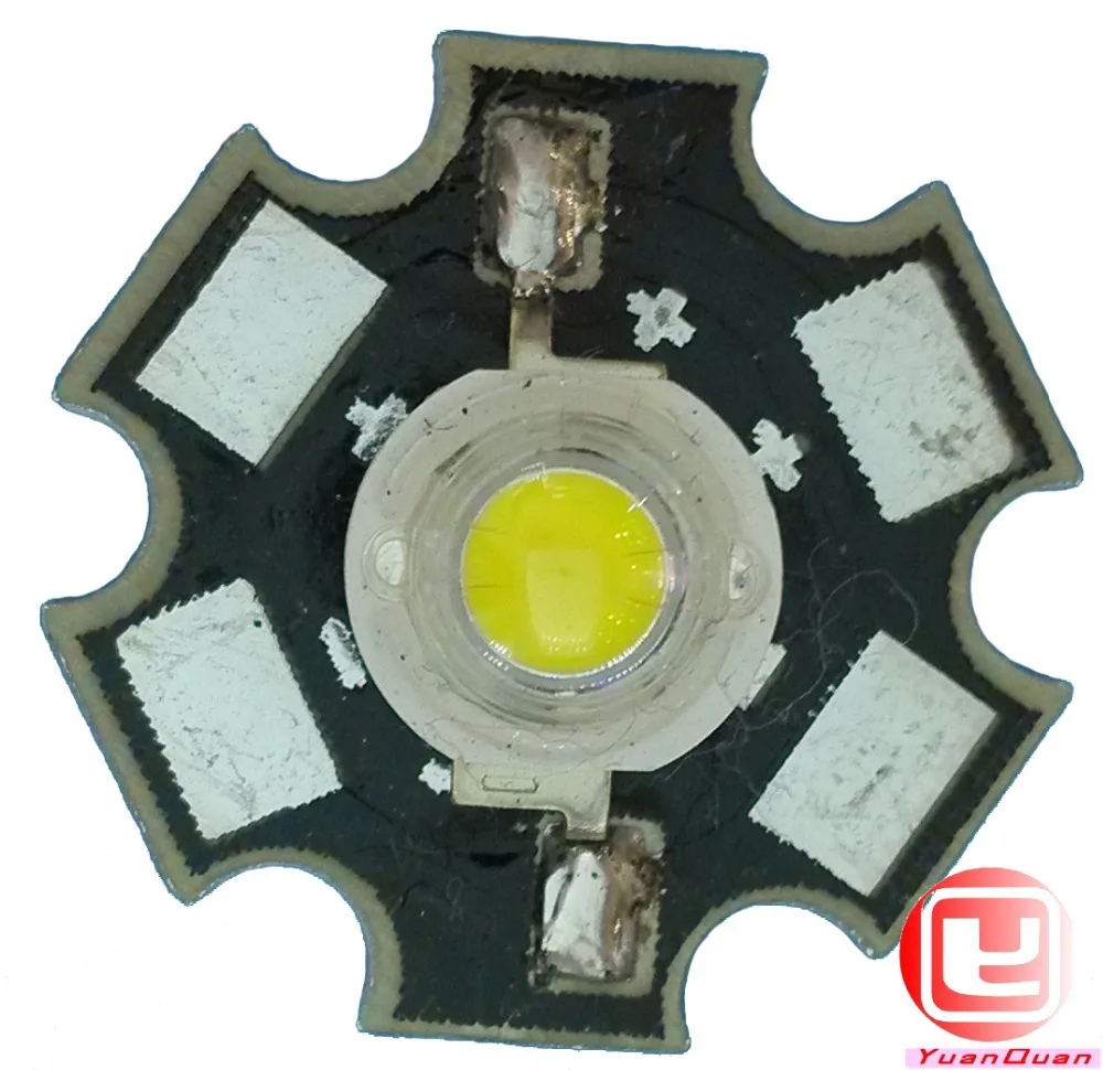 10 шт./лот 5 Вт высокомощный светодиодный чип супер яркий 400 440LM белый светильник с 20