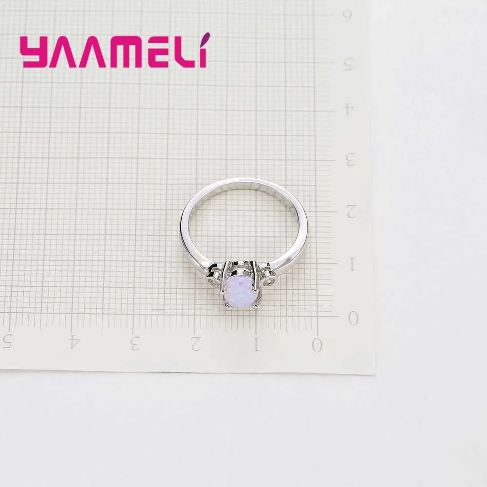 Оригинал овальная форма опал Настоящее серебро 925 пробы Лучшая распродажа