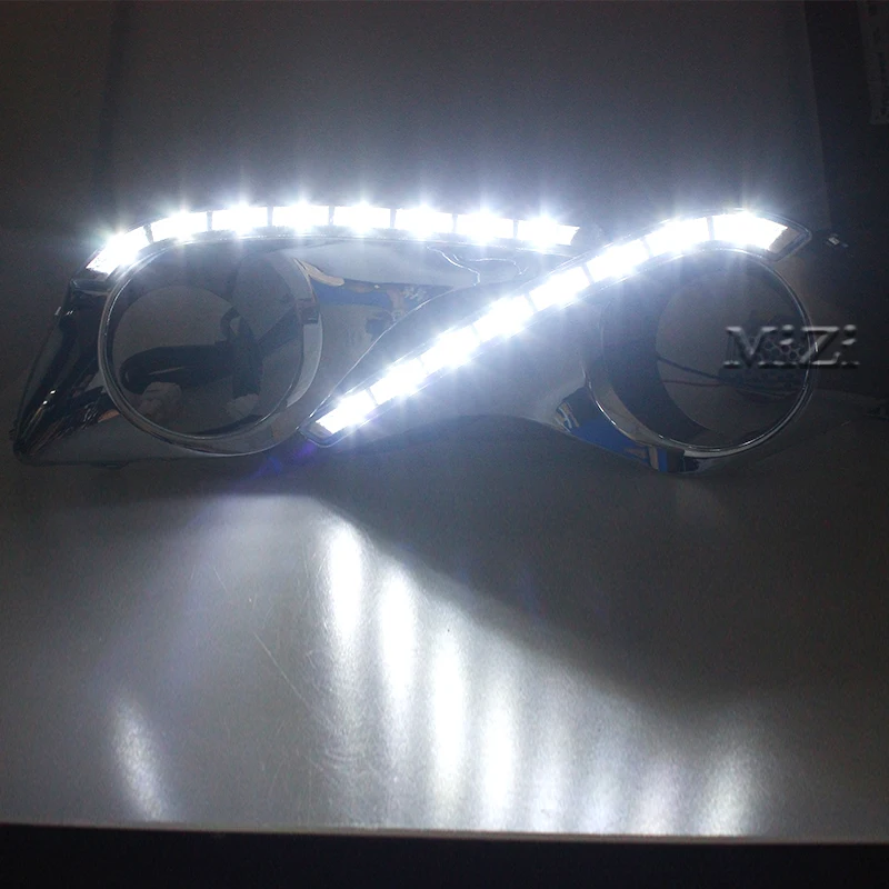 

Turn Off and Dimming Car Styling Day Light LED DRL Daytime Running Lights for Toyota Highlander 2012 2013 2014 2015 White Yellow