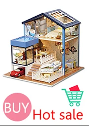 Новая мебель кукольный дом деревянный миниатюрный DIY кукольный домик набор мебели собрать С Пылезащитным покрытием Куклы Домашние игрушки для детей l022