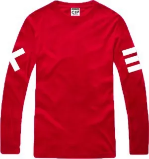 2014 Direct Selling Promotion Full Clothing Brand Shipping Solid Color Cotton Long Sleeve T Shirts for Lovers Dress 39 | Мужская одежда
