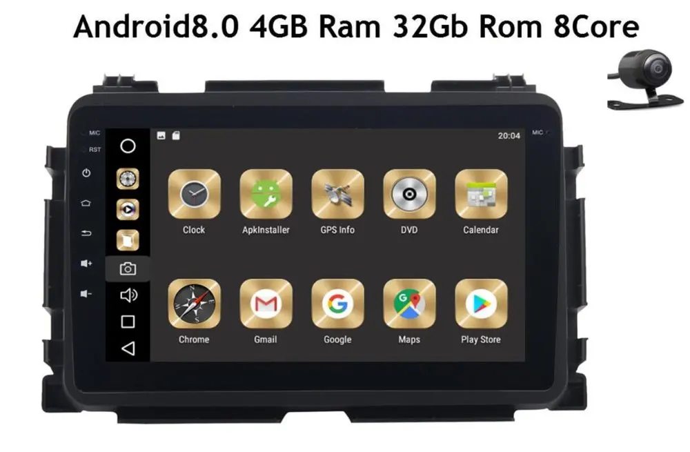 

Carplay (BT) 4GB/8 GB/-Core 64G 8 дюймов Android 10 автомобильный dvd-проигрыватель с Gps для Honda Vezel HR-V вариабельности сердечного ритма 2014-2017 Радио Аудио Dvd Gps Navi BT ...