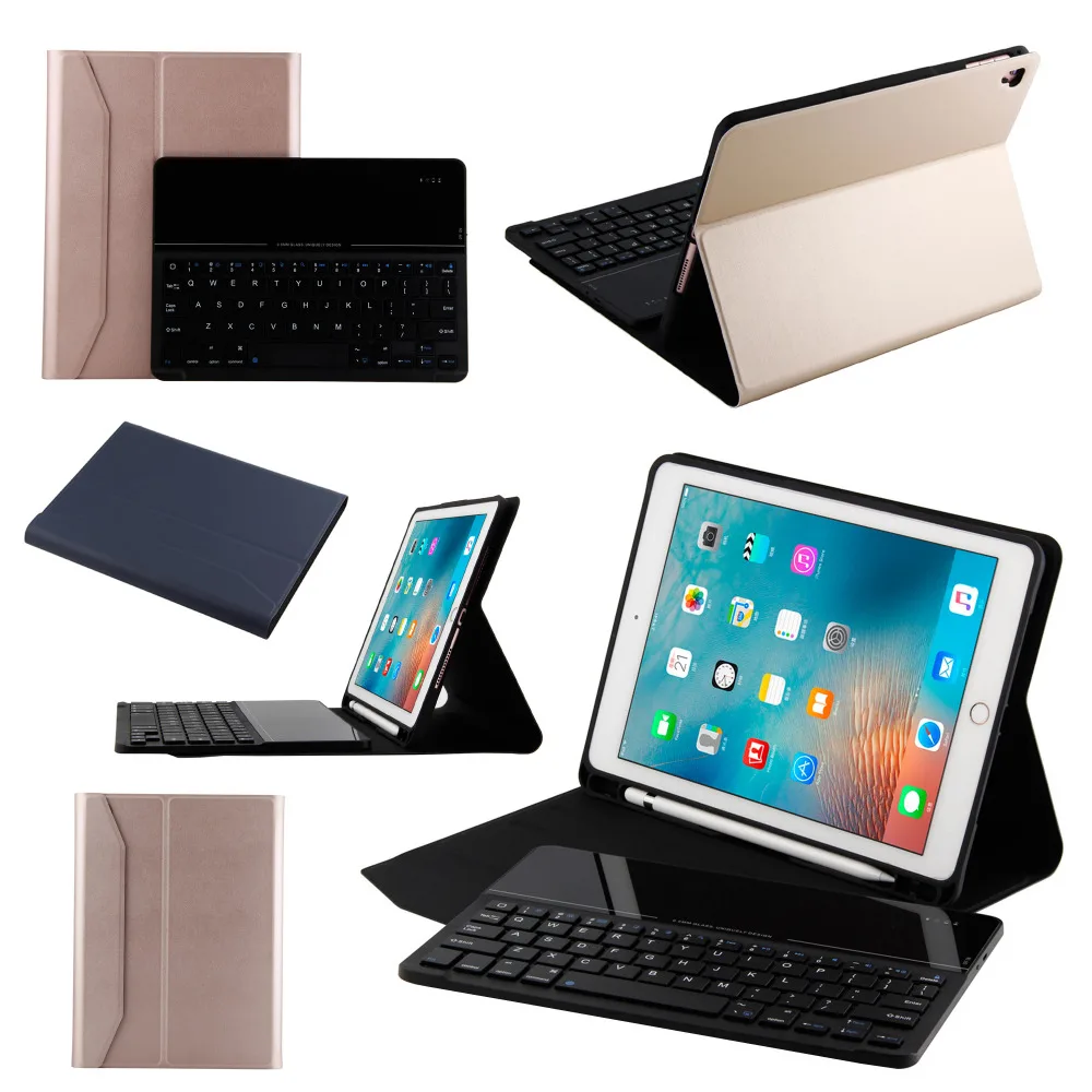 Тонкий чехол с беспроводной Bluetooth клавиатурой кожаный чехол-подставка функцией