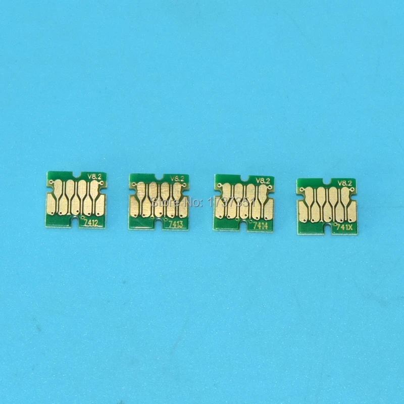 Картридж чип T741X T7411 T7412 T7413 T7414 для Epson F6200 F6070 F7070 F7170 F7100 F7000 F6000 F9200 F7200 F9270 F7270