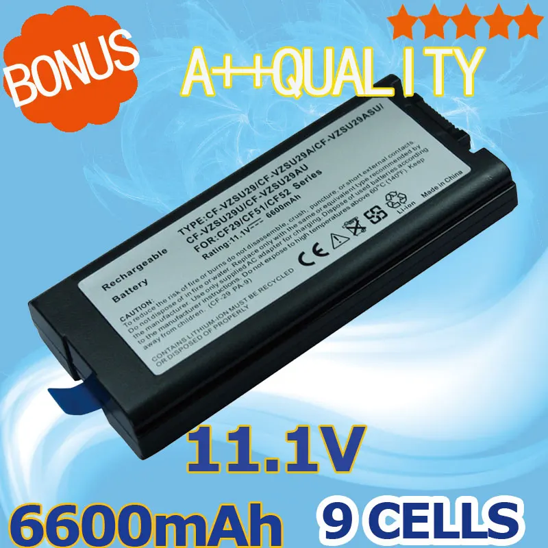 Аккумулятор для ноутбука Panasonic 6600 ма/ч 11 1 в панасоник с на |laptop battery|battery for laptopcf-52