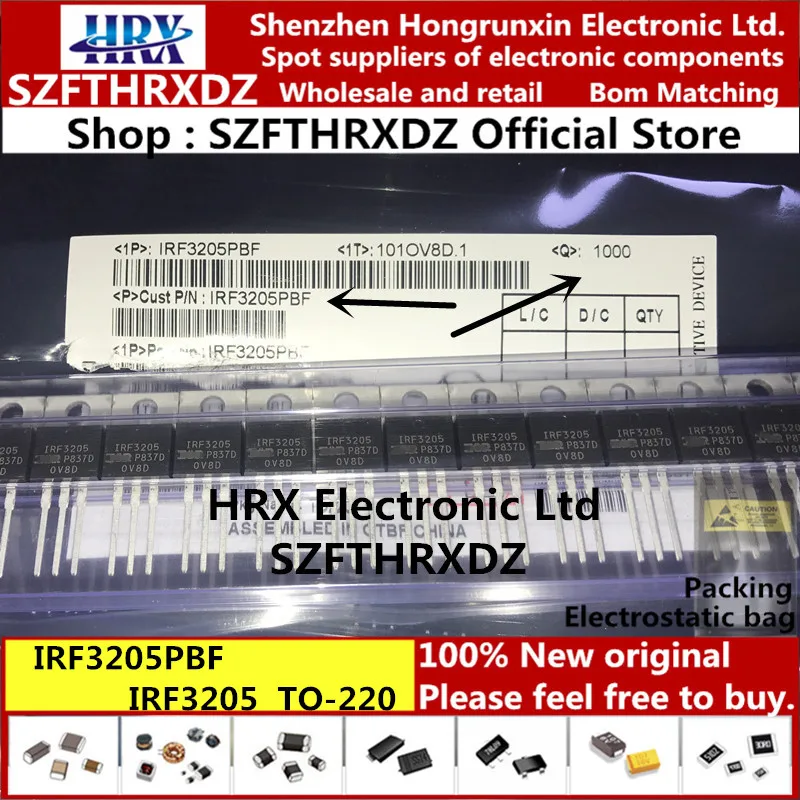 IRF3205PBF TO220 IRF3205 TO-220 50 шт/трубка(10PCS-20PCS-50PCS-100PCS