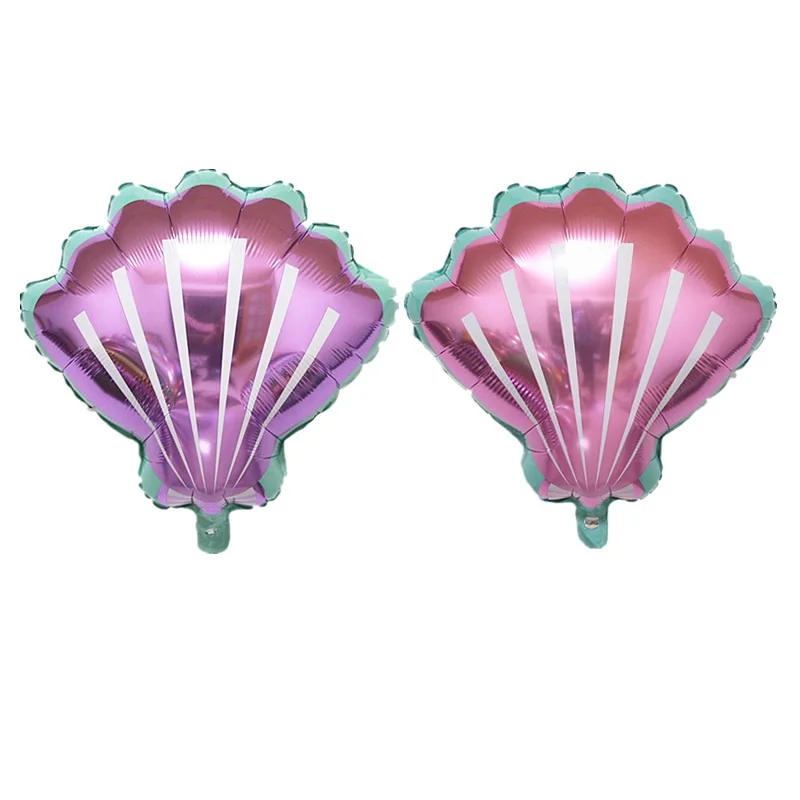 Розовый фиолетовый шар в виде ракушек тематика океана животных вечерние
