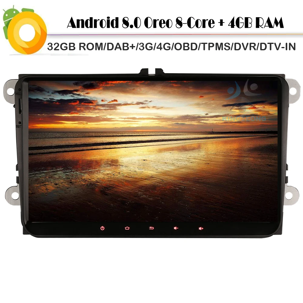 9 &quotAndroid 8 0 Octa Core стерео gps навигации для VW Magotan Scirocco Mk3 поло MK5 DAB + авторадио 3g 4 г OBD WI