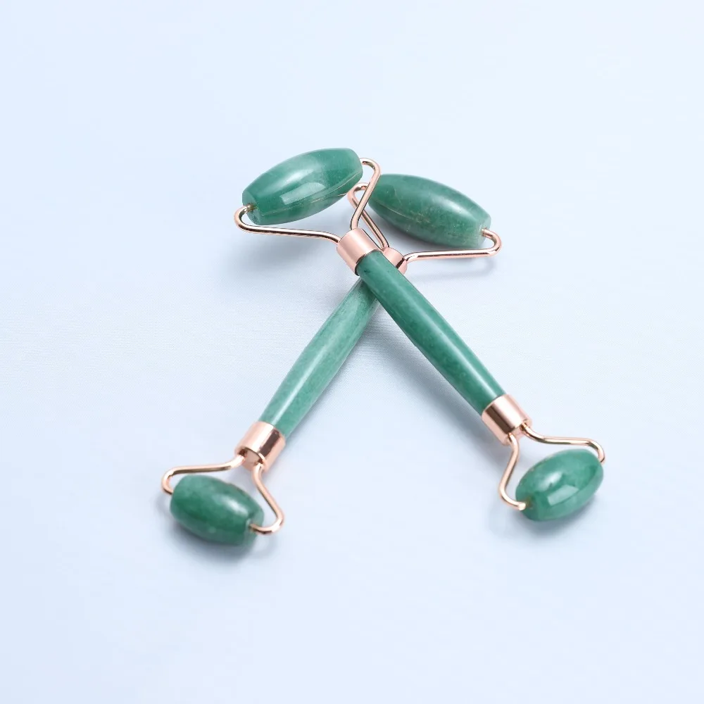 Натуральный Полированный нефритовый роллер для лица 1 шт. палочки массажа ролик