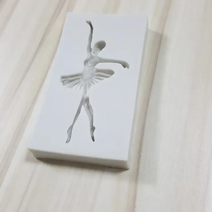 Новинка 2019 балерина Жидкая силиконовая форма помадка глина инструменты для