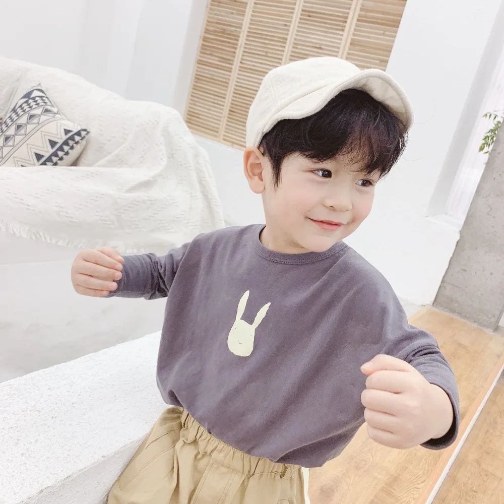 Celveroso Spring children's cotton T-shirt boys and girls long-sleeved cartoon tops casual | Детская одежда и обувь