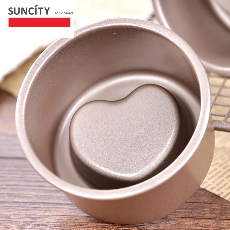 В форме сердца с антипригарным покрытием из металла 3d формы для выпечки кекса